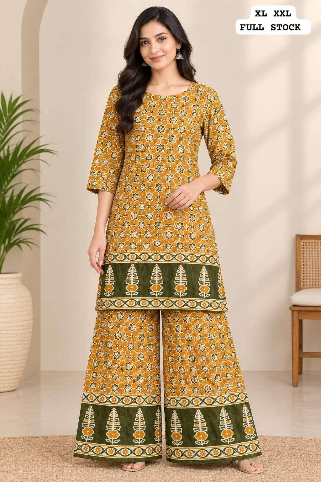 NAVRATRI SPECIAL CORD SET COTTON AJARAKH PRINT 2 PIECE ONLINE SHOP